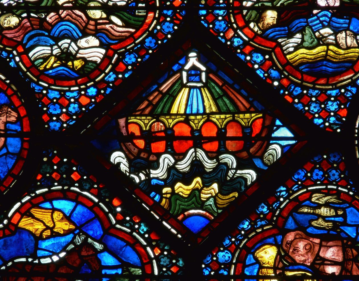 Noahs Arche aus dem Noah-Fenster von French School