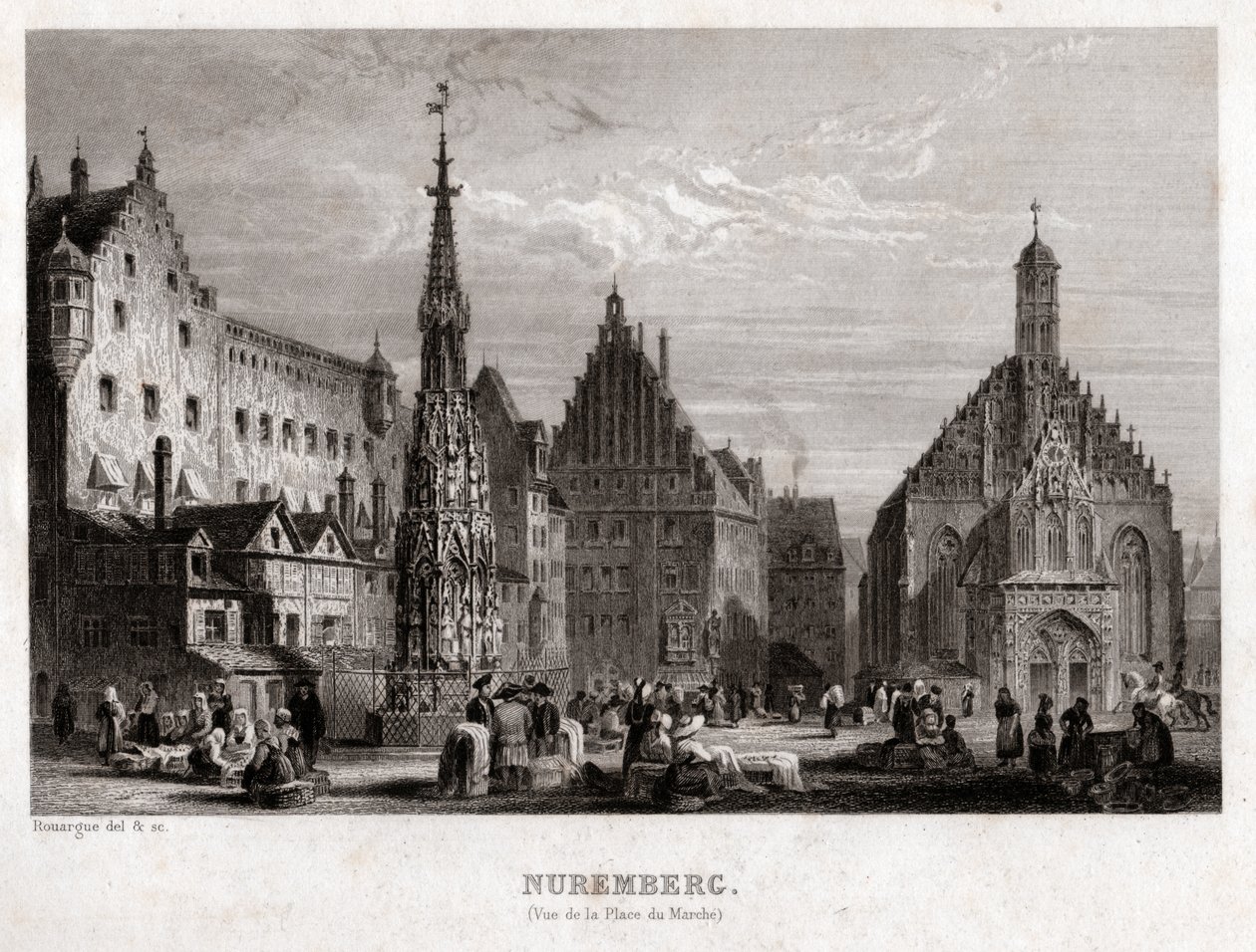 Nürnberg (Stich, ca. 1830) von French School