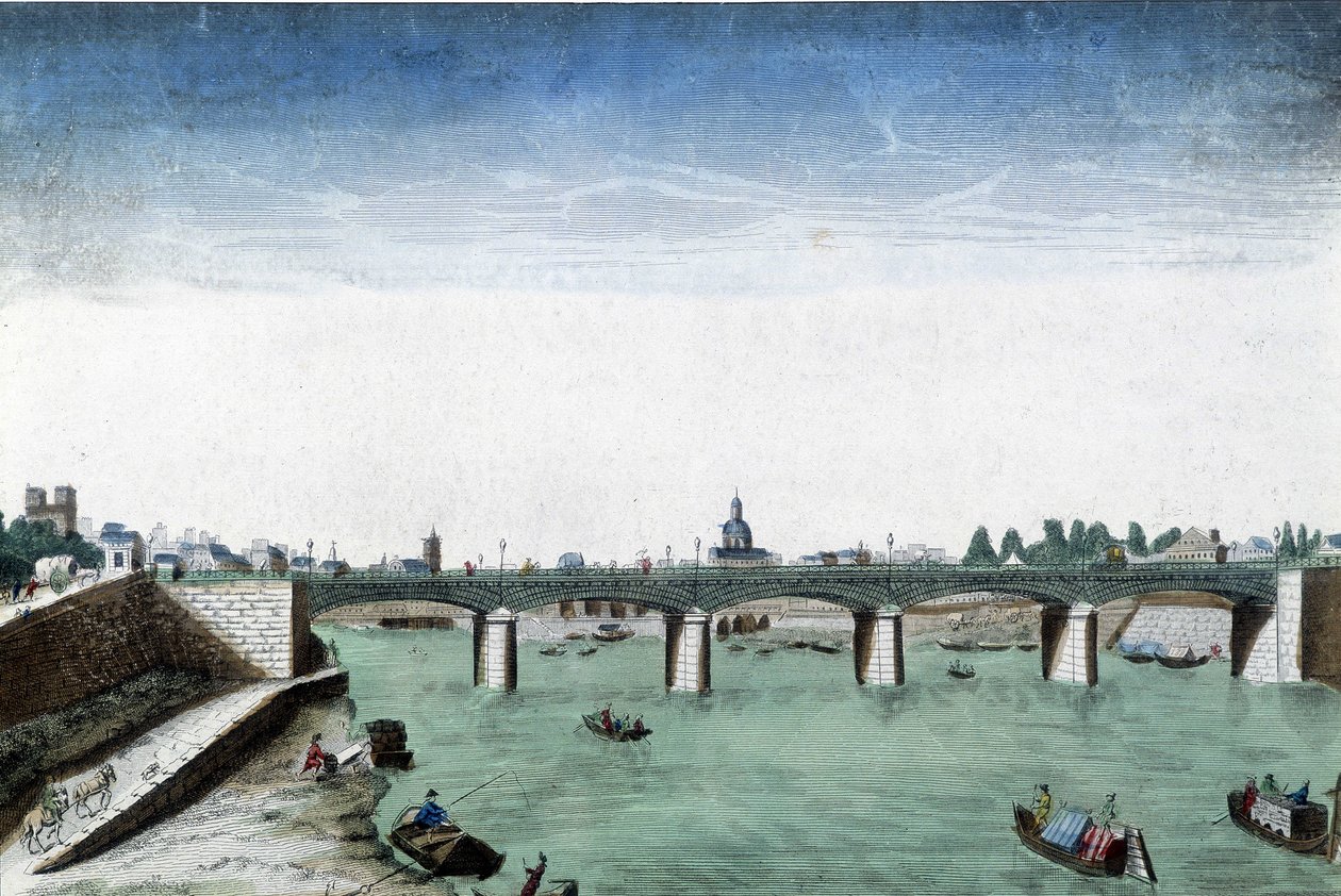 Optische Ansicht von Paris, die Pont d