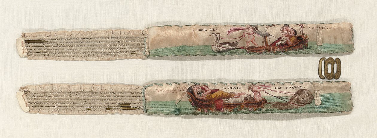 Paar Strumpfbänder, ca. 1770-90 von French School