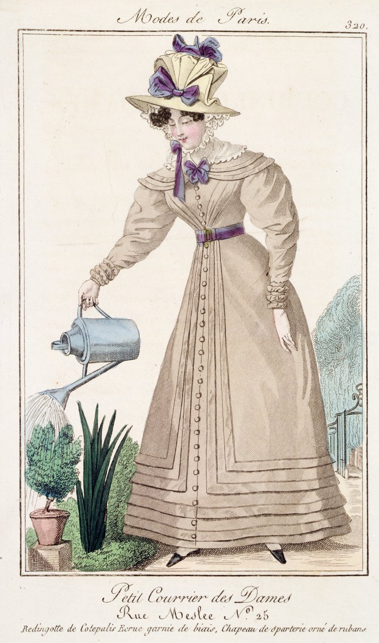 Pariser Modeplatte, frühes 18. Jahrhundert von French School