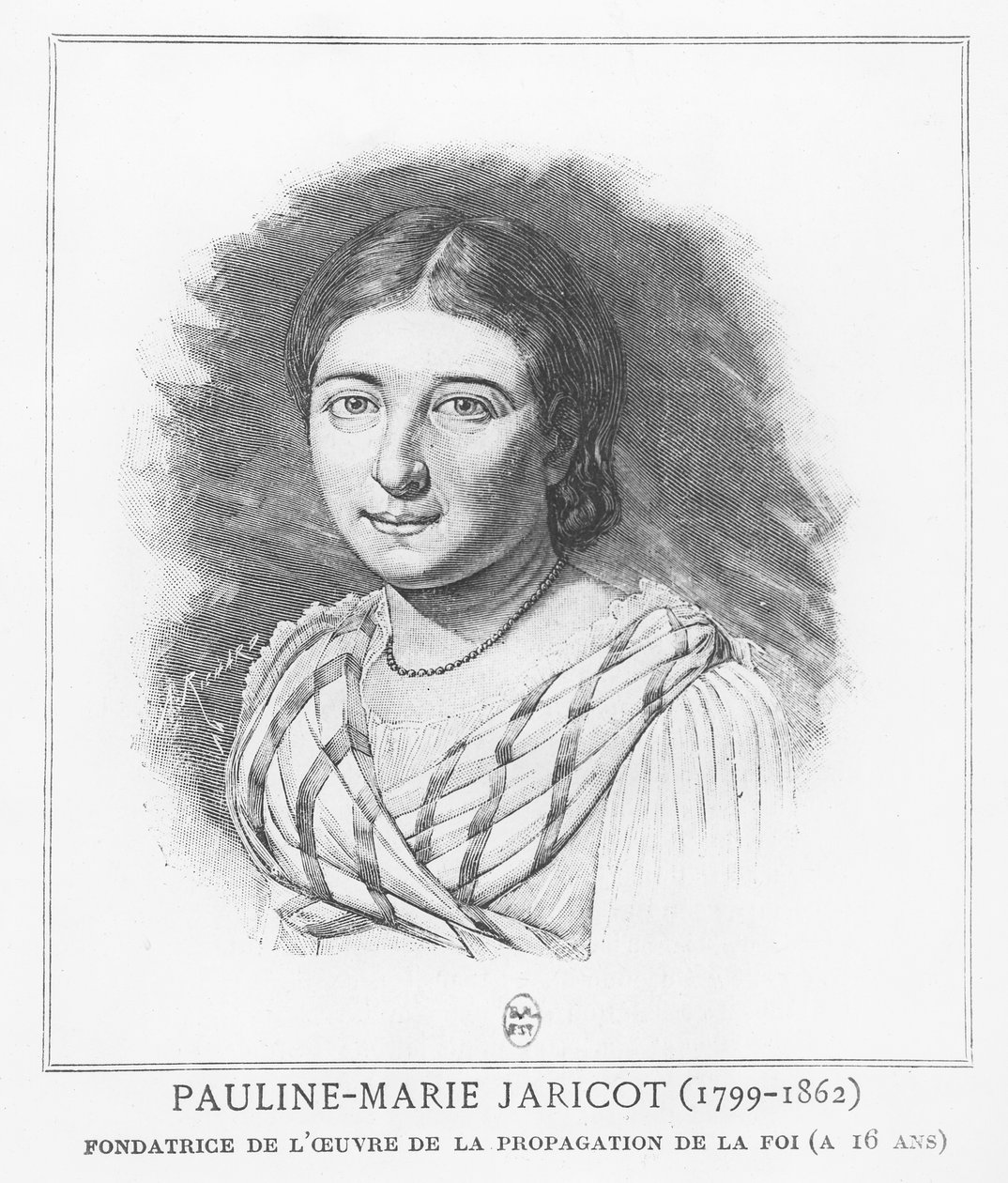 Pauline Jaricot (Stich) von French School