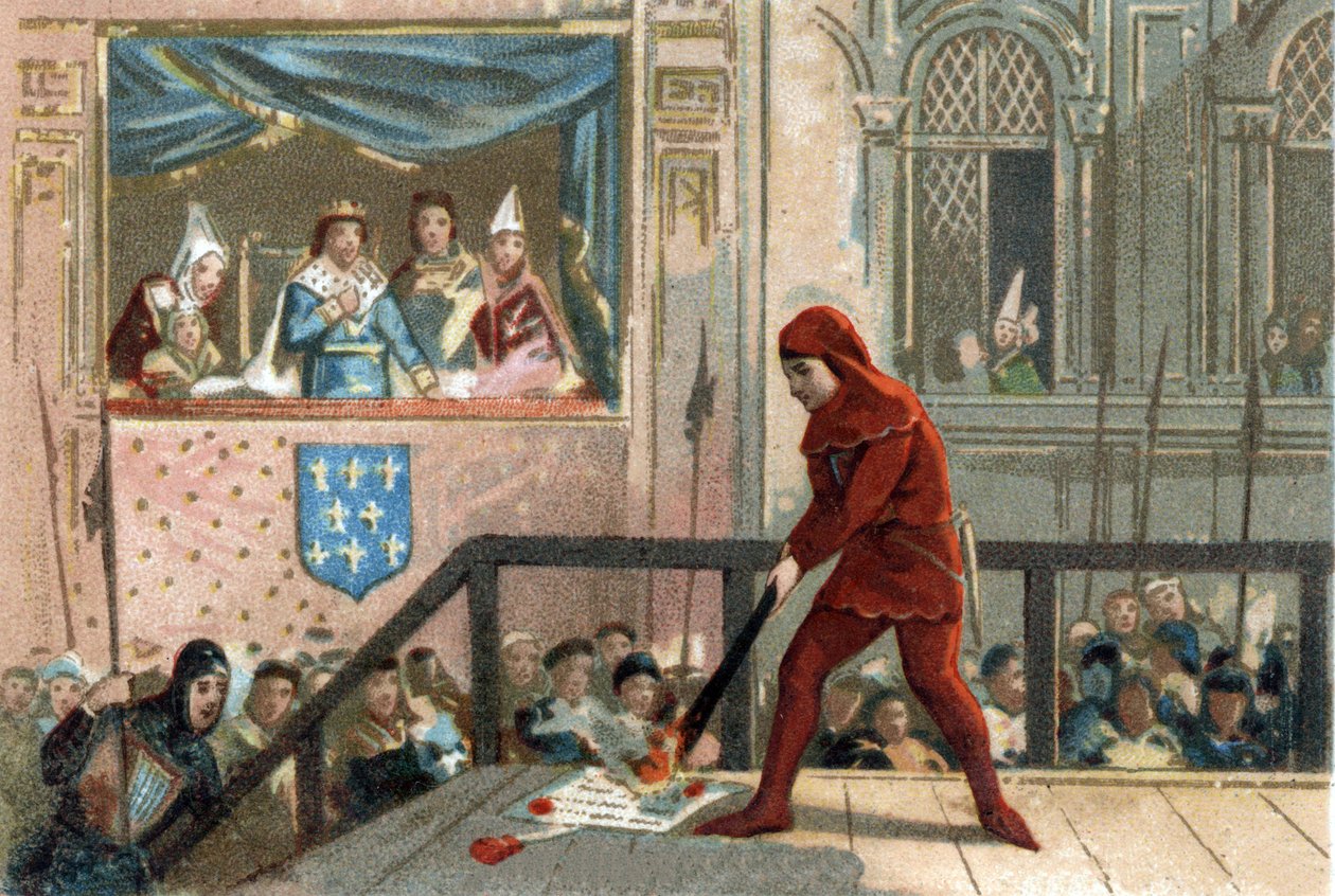 Philipp IV., genannt der Schöne. von French School