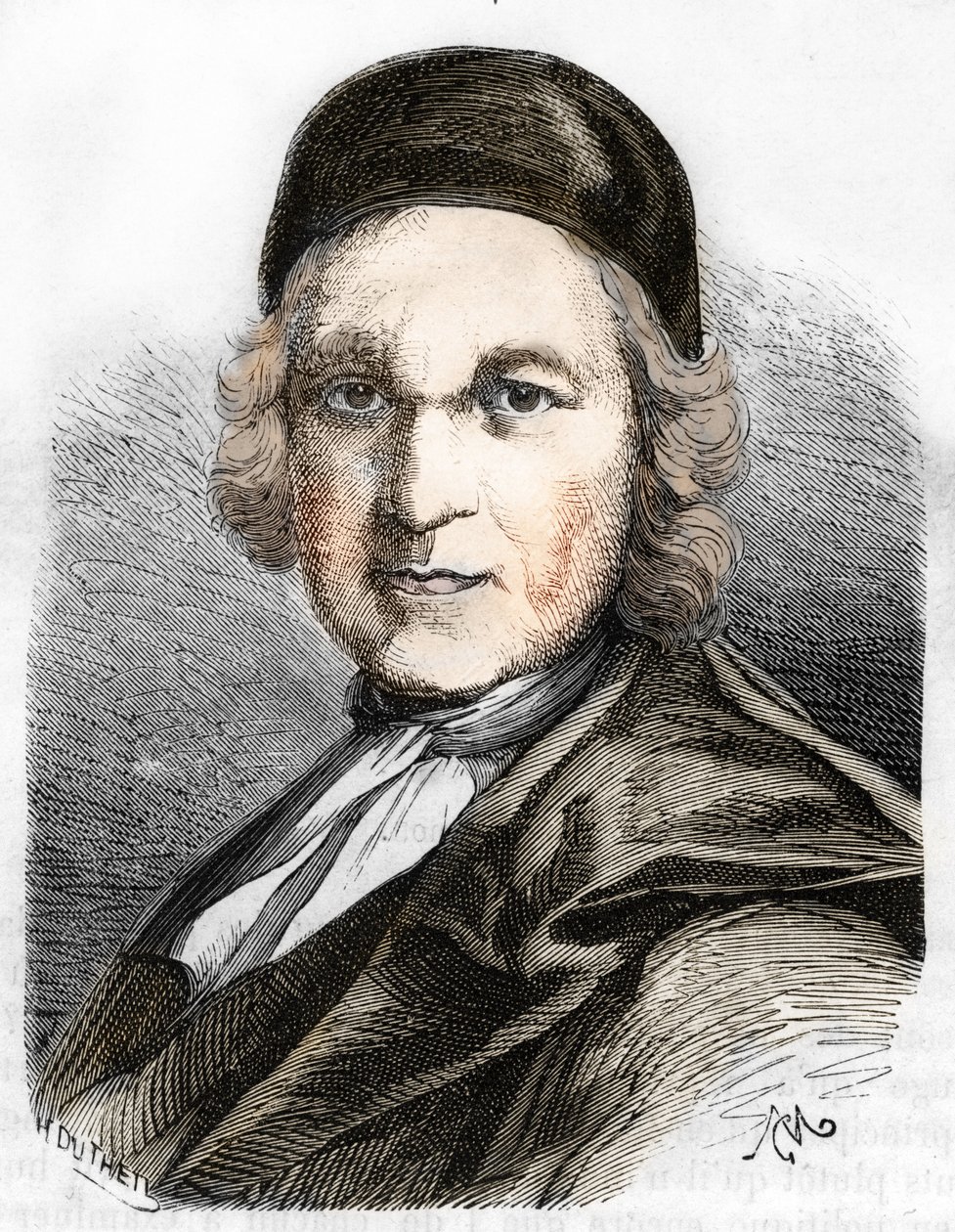 Porträt von Charles de Saint-Évremond von French School