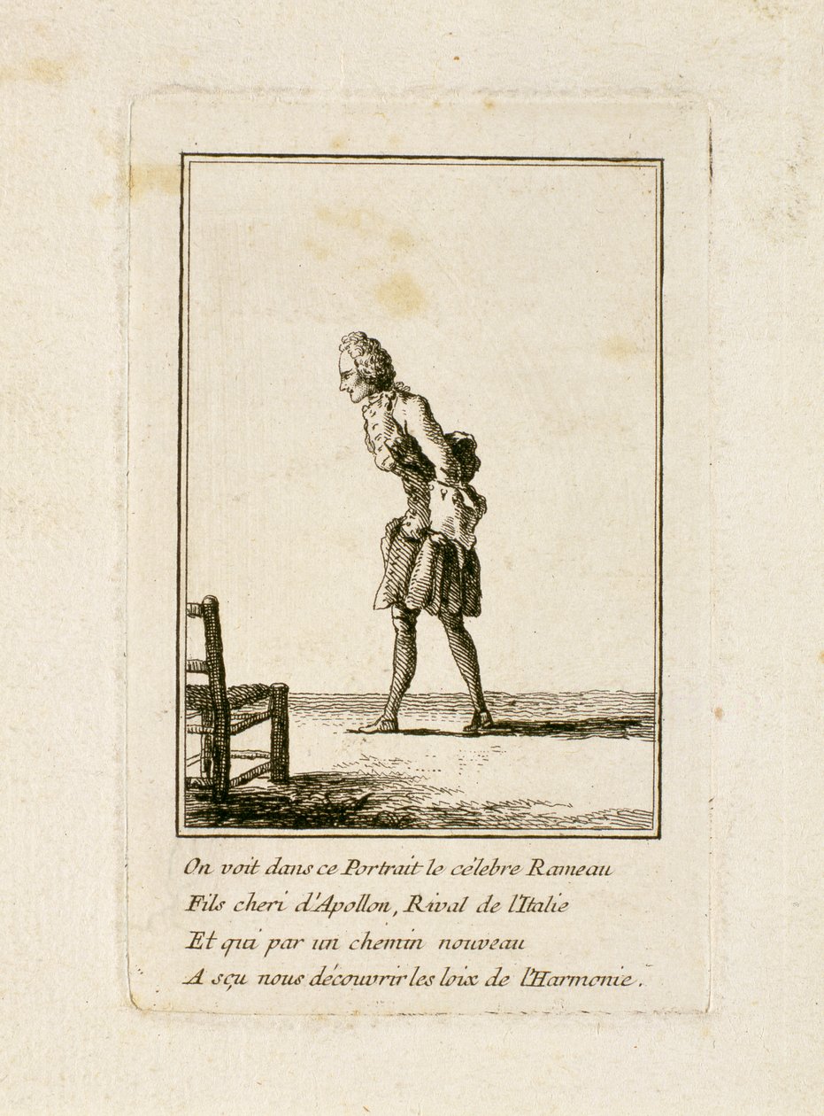 Porträt von Jean Philippe Rameau (1683-1764) von French School