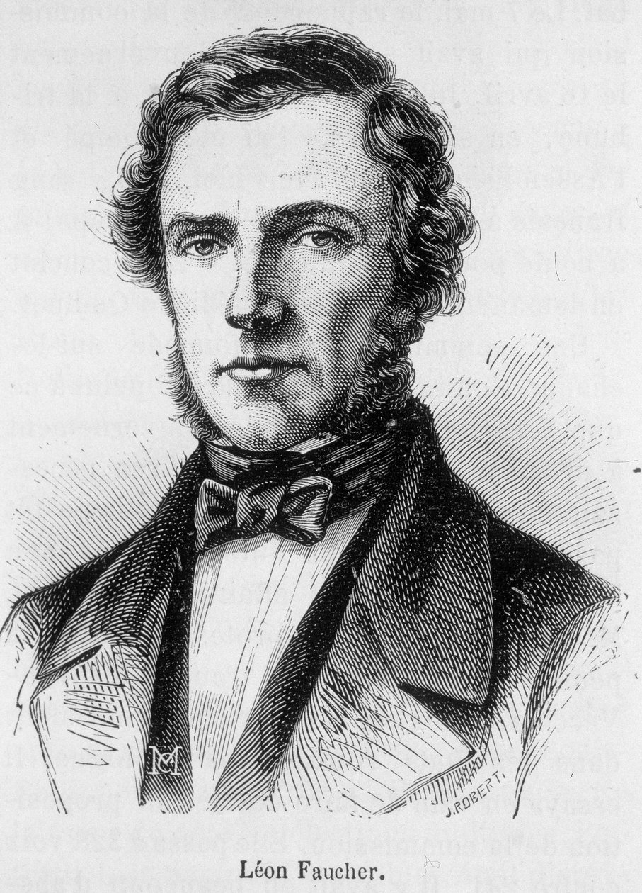 Porträt von Leon Faucher von French School