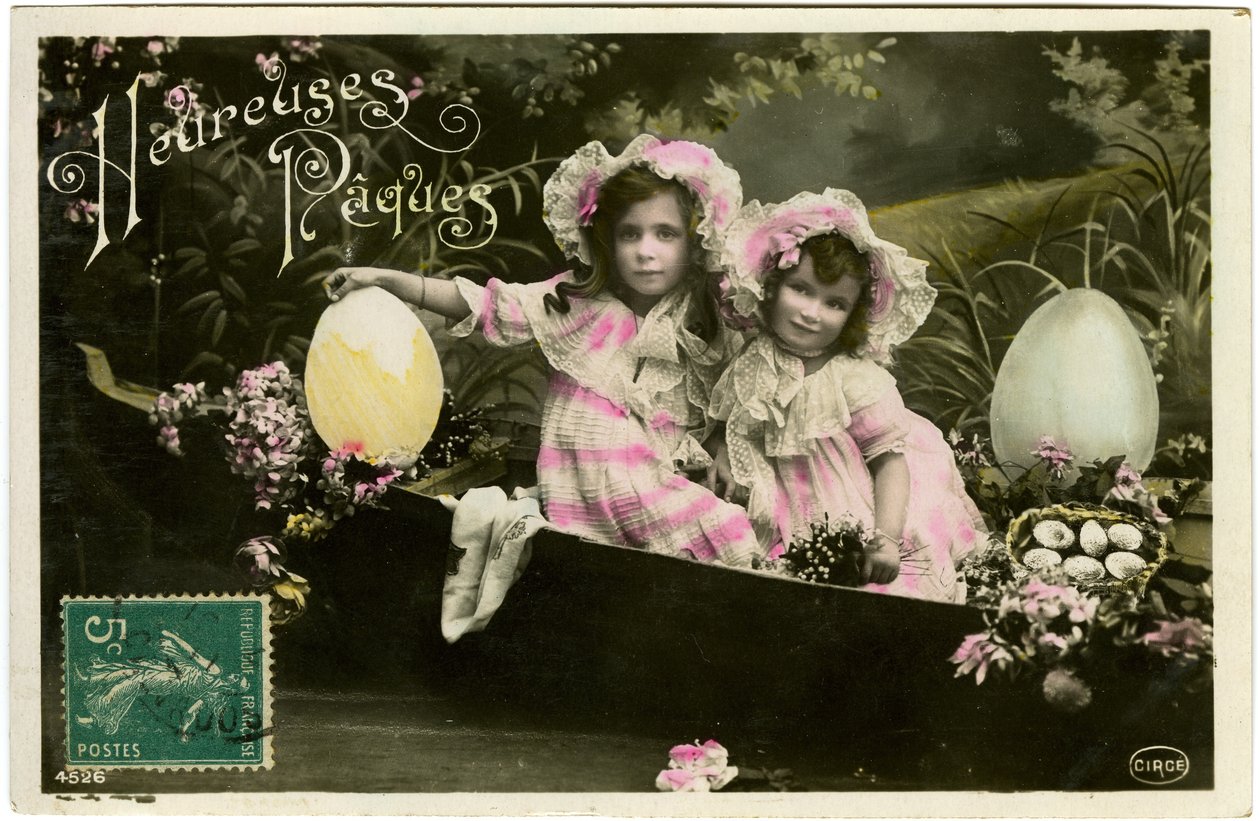 Postkarte: Frohe Ostern von French School