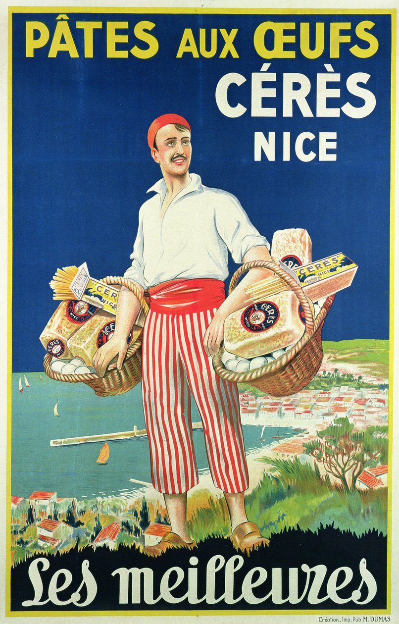 Plakat für Ceres Nudeln von French School