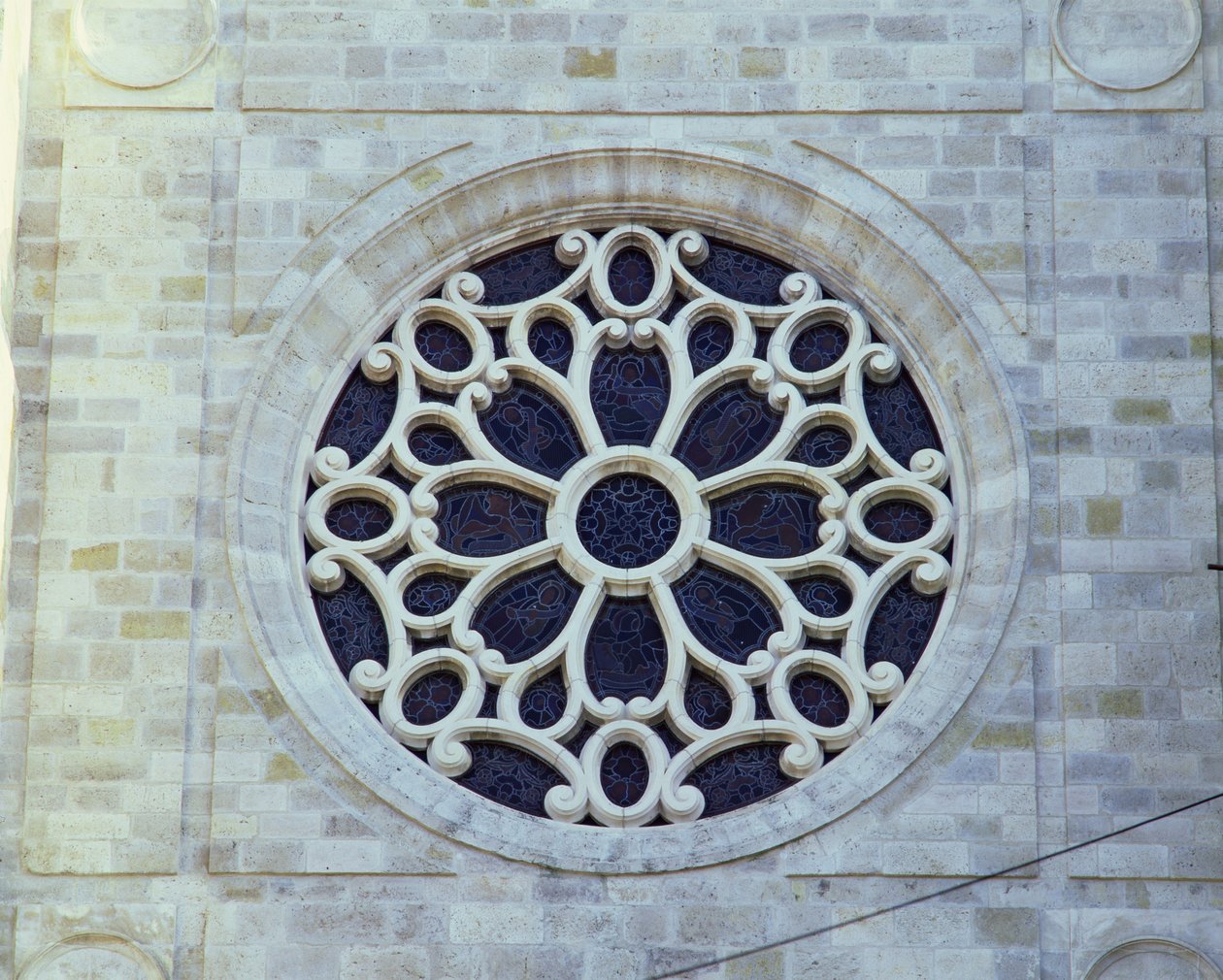 Rosettenfenster von French School