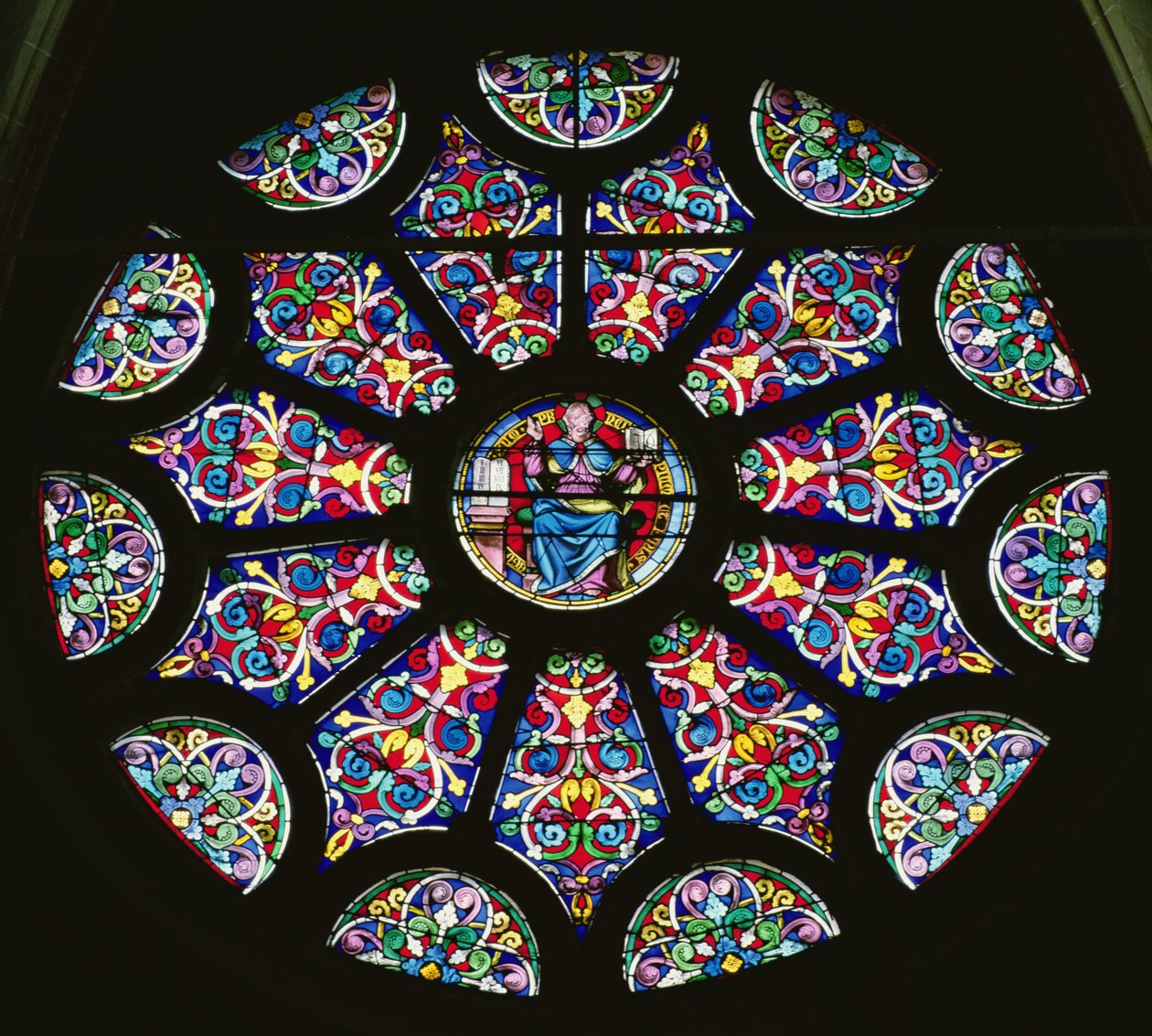 Rosettenfenster von French School