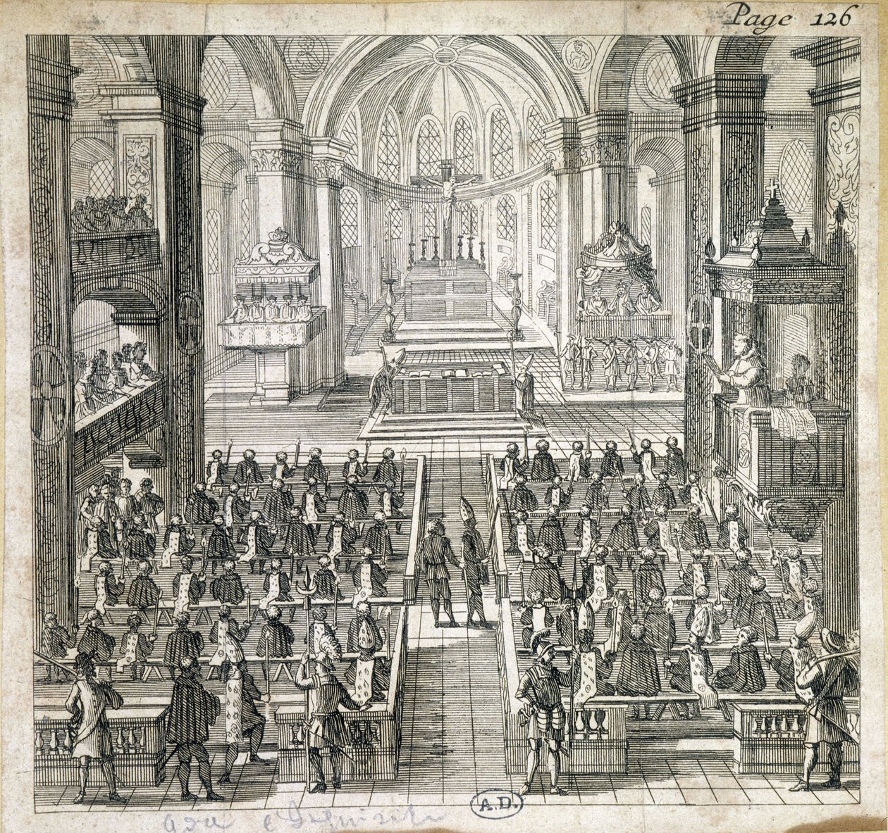 Zeremonie der spanischen Inquisition von French School