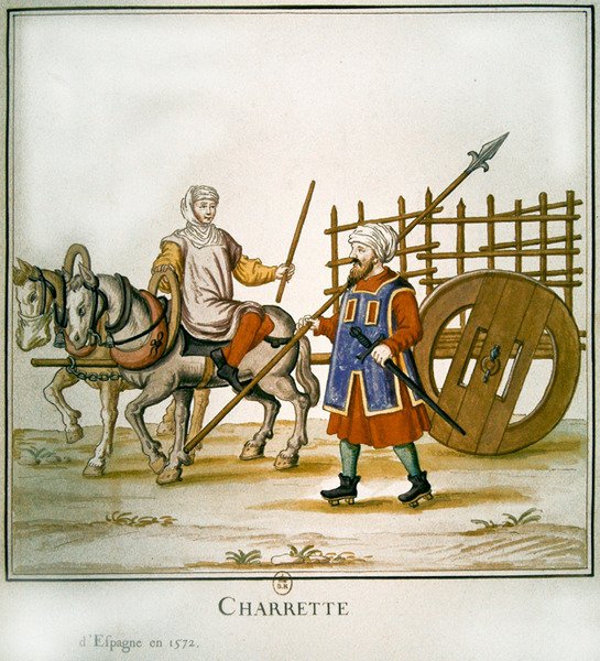 Spanischer Karren, 1672 von French School