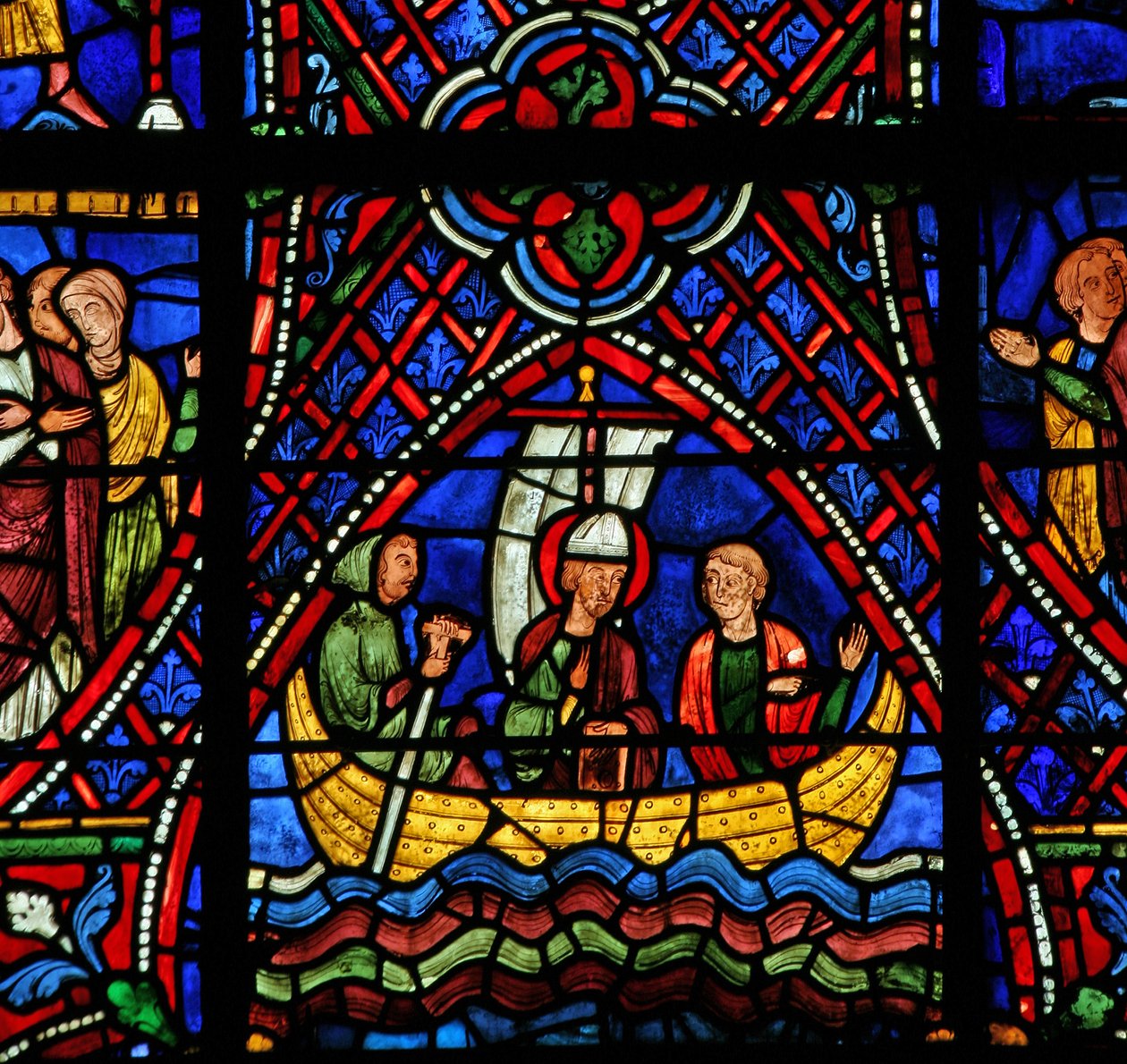 St. Apollinaire: in einem Boot von French School