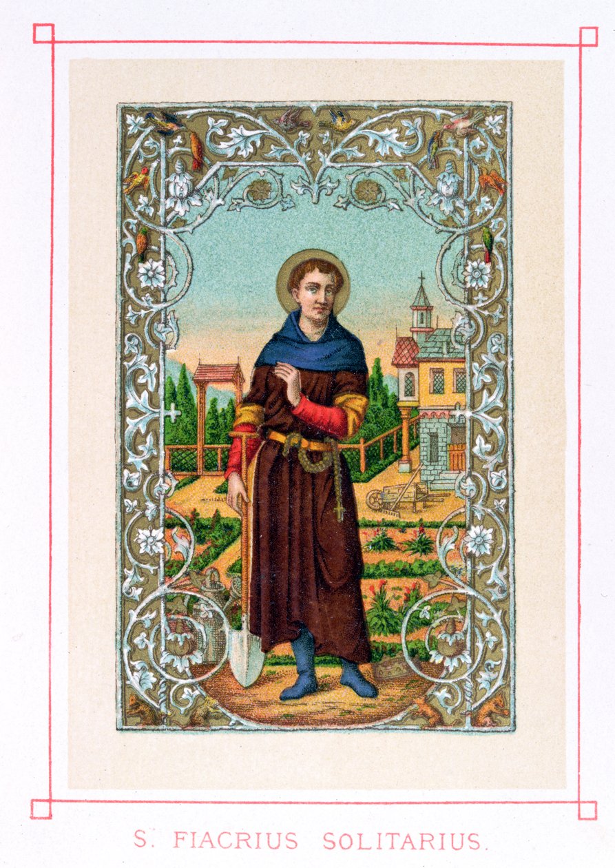 St. Fiacre (gest. 670) 1873 von French School
