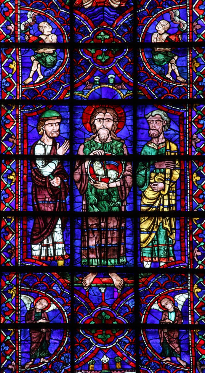 St. Johannes der Täufer mit Agnus Dei von French School