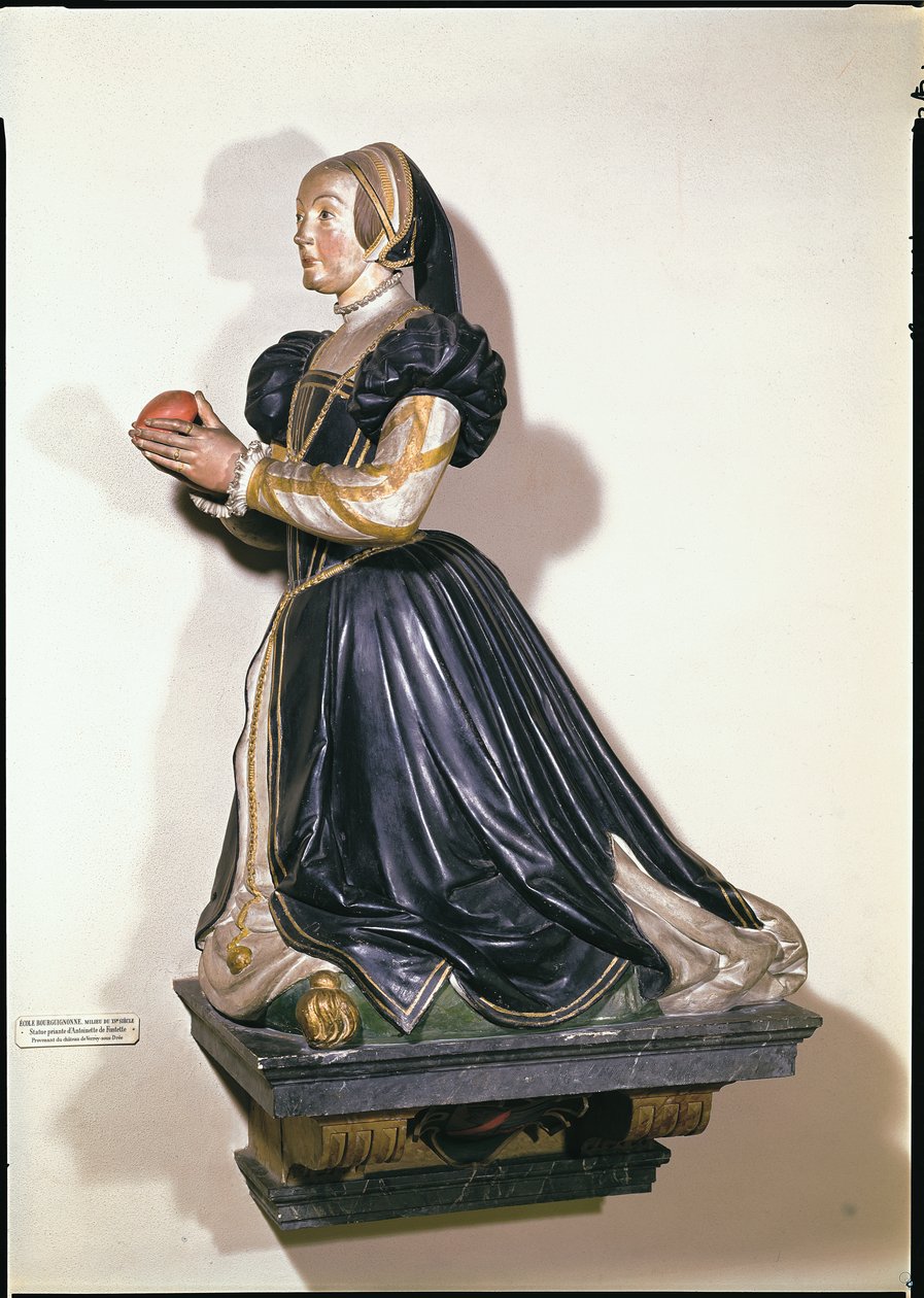 Statue von Antoinette de Fontette von French School
