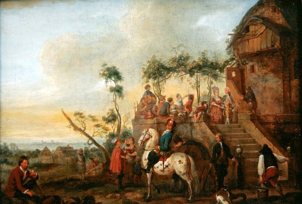 Halt an der Herberge von French School
