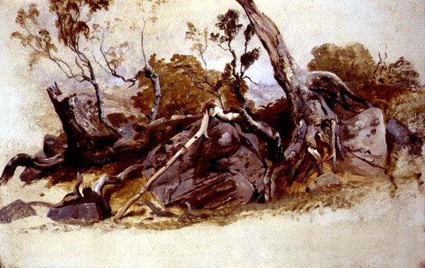 Studie von Bäumen, ca. 1825 von French School