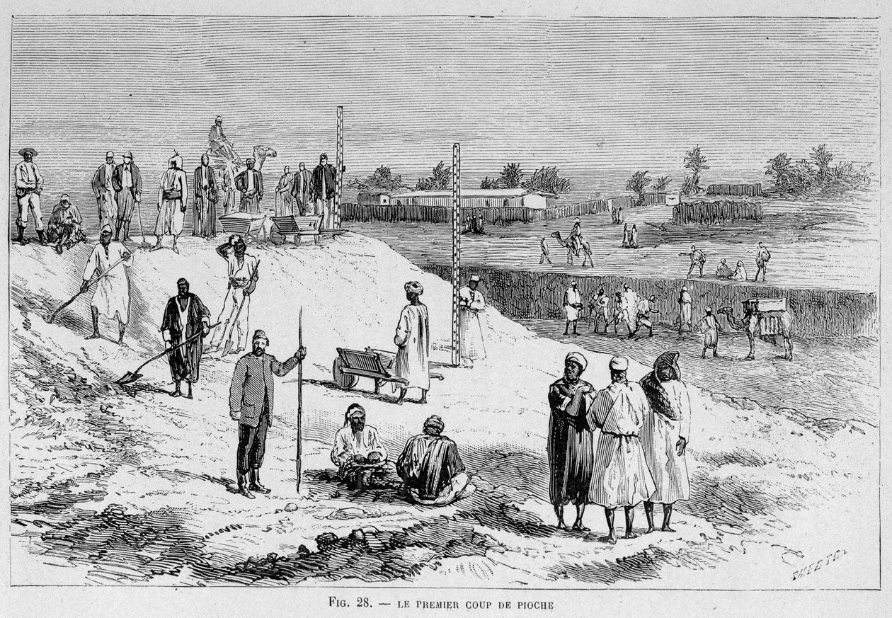 Suezkanal: Der erste Spatenstich von French School