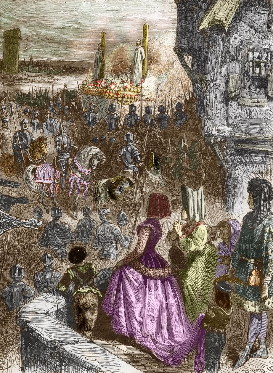 Folterung der Templer von French School