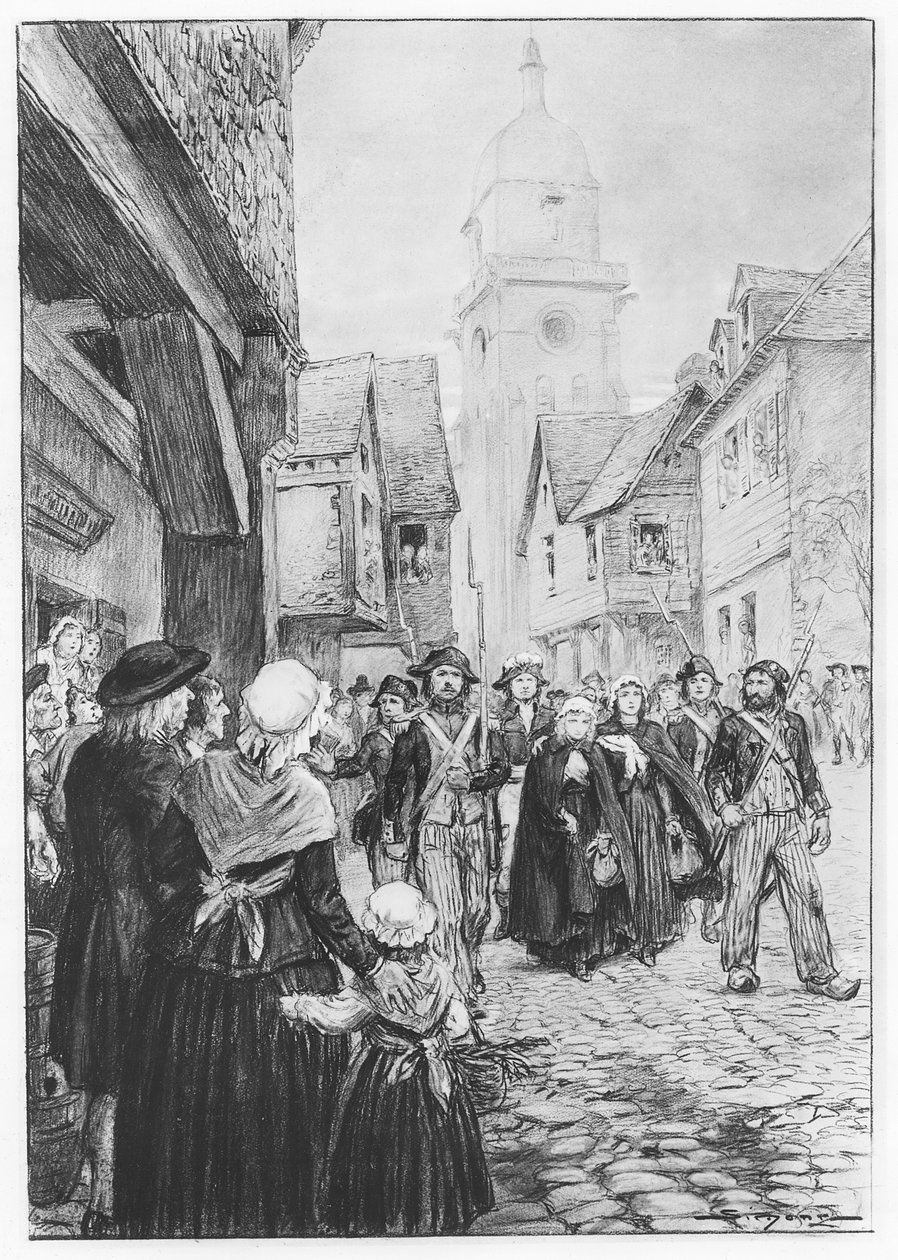 Die Verhaftung von Lucile de Chateaubriand von French School