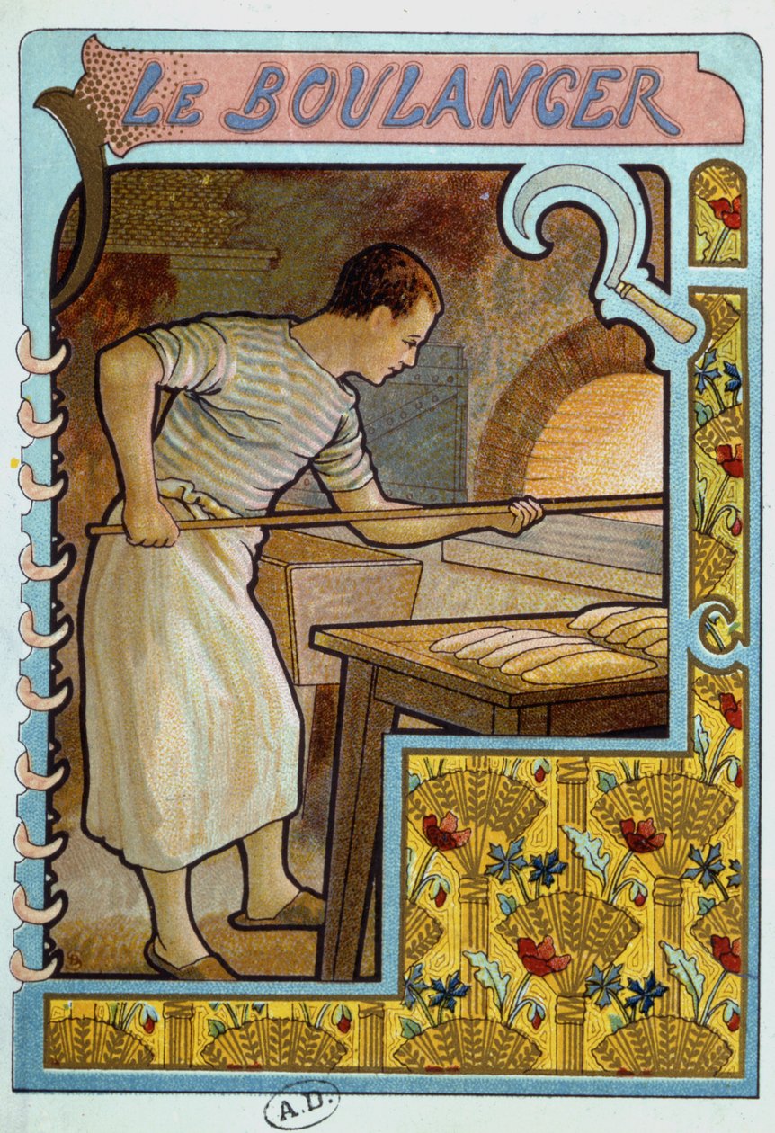 Der Bäcker, 1899 von French School