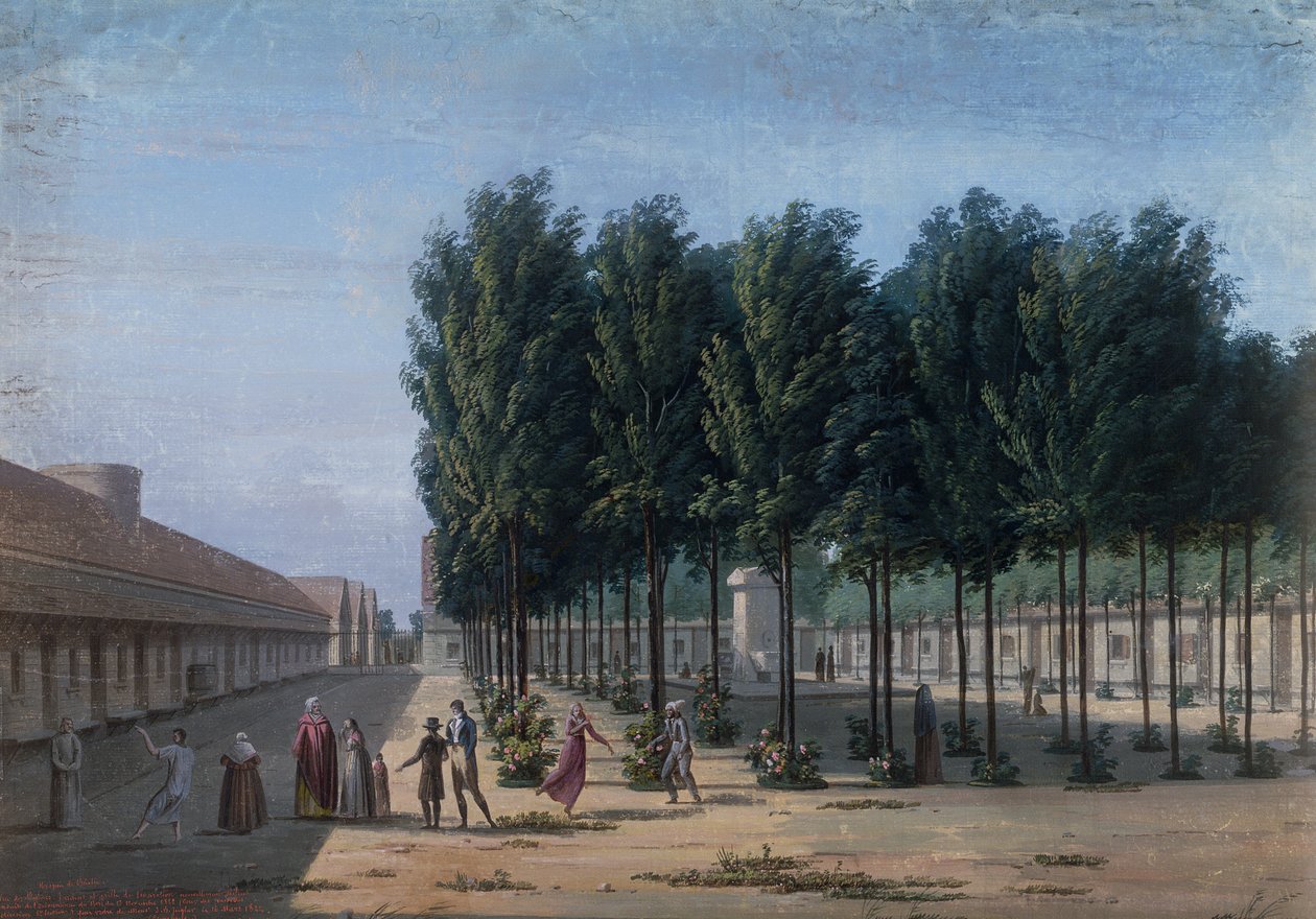 Das Bicetre Asyl in Paris von French School