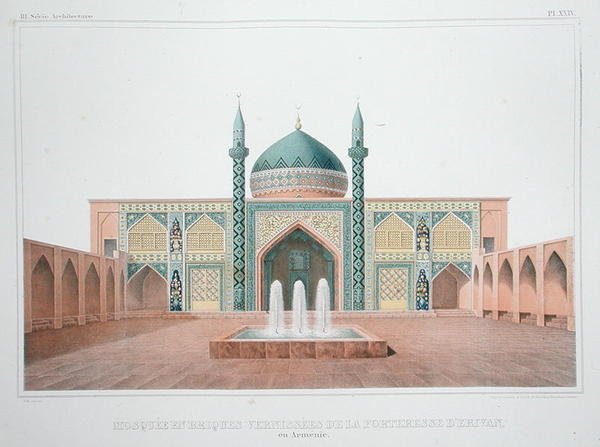 Die Blaue Moschee, Jerewan, Armenien von French School