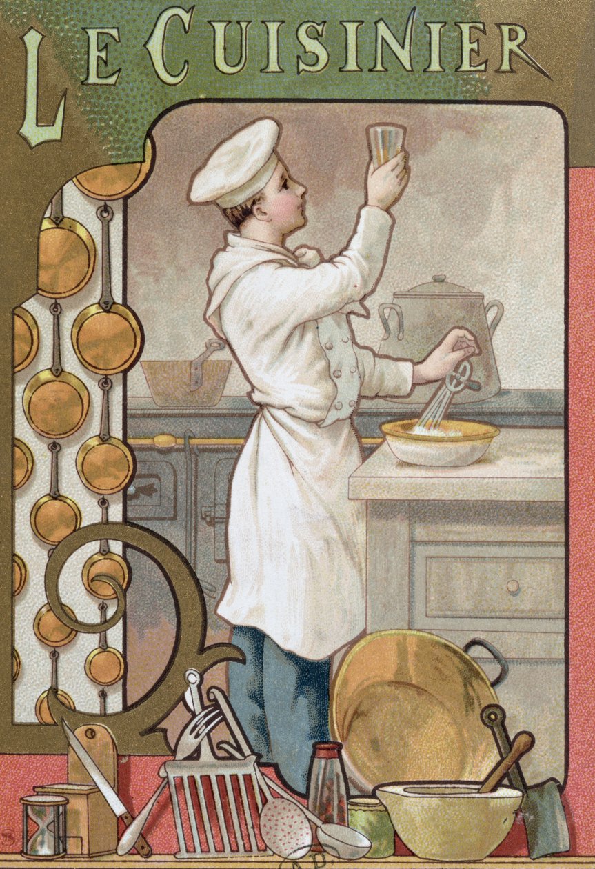 Der Koch, ca. 1899 von French School