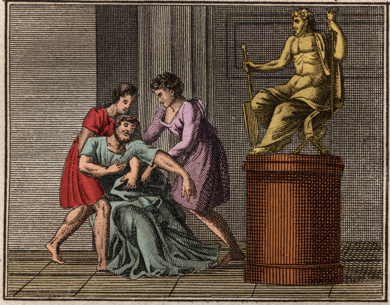 Der Tod des Demosthenes, 384-322 v. Chr. von French School