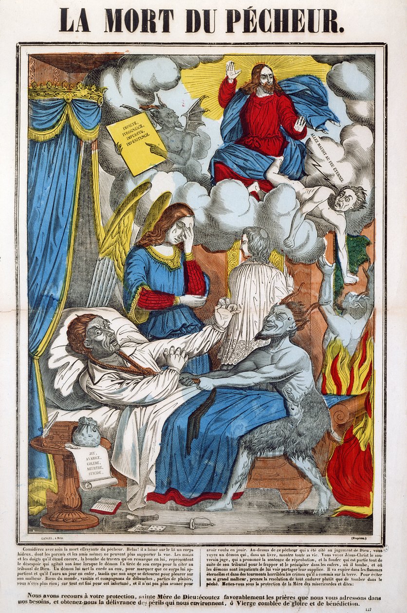 Der Tod eines Sünders von French School