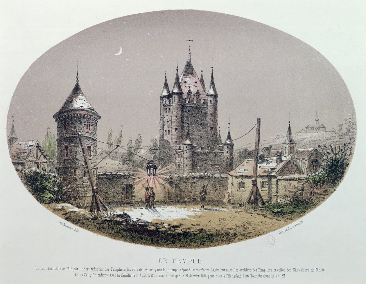 Der Donjon des Tempels, Paris von French School