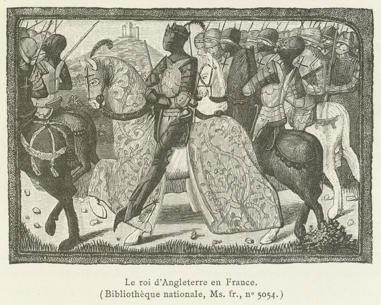 Der König von England in Frankreich von French School