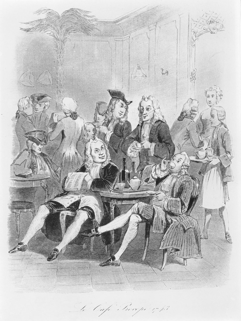 Das Procope im Jahr 1743, ca. 1840 von French School