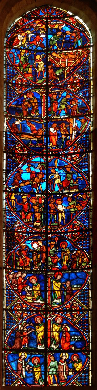 Der Heilige Laurentius Fenster von French School