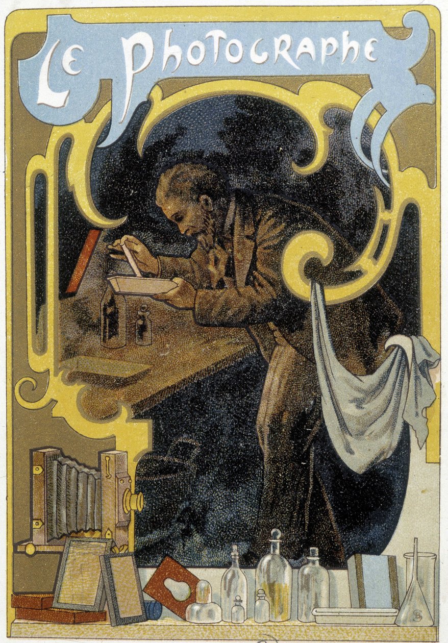 Der Fotograf - Chromo von French School