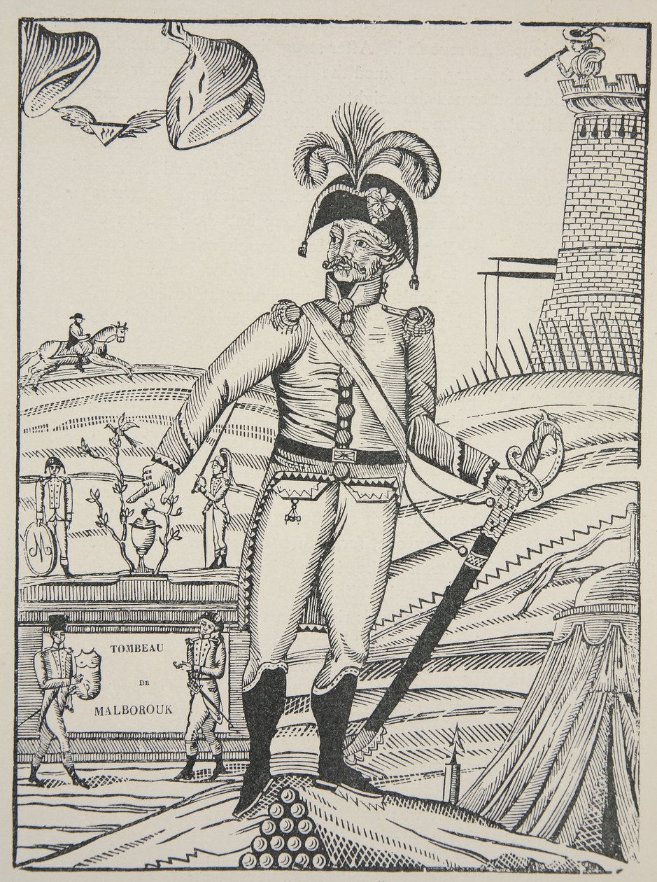 Grabmal von Malborouk, ca. 1722 von French School