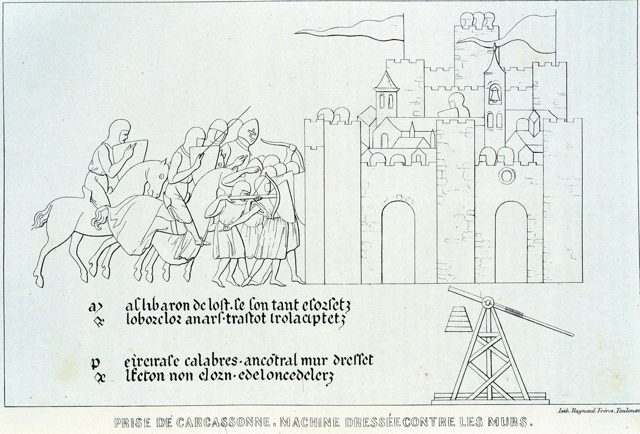 Einnahme von Carcassonne von French School