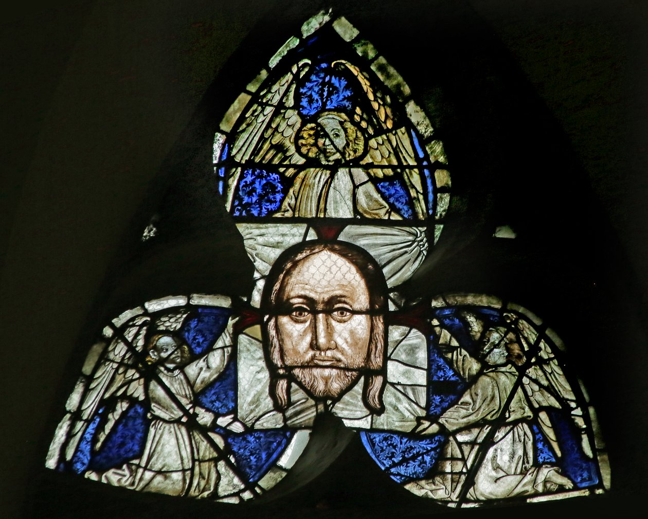 Veronikas Schleier (Buntglas) von French School