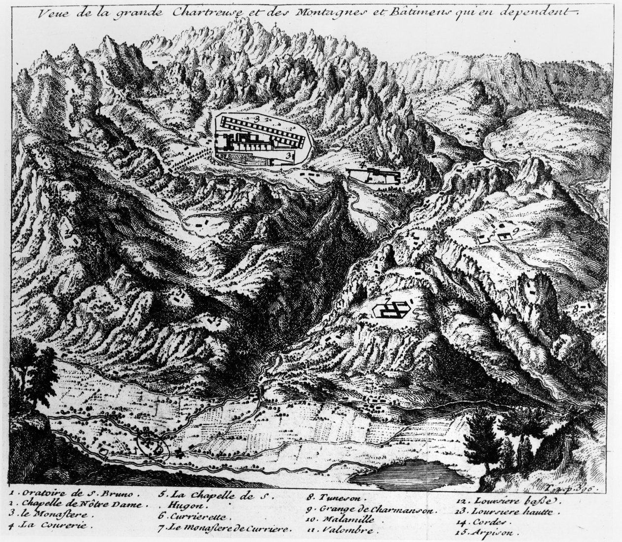Ansicht von La Grande Chartreuse von French School