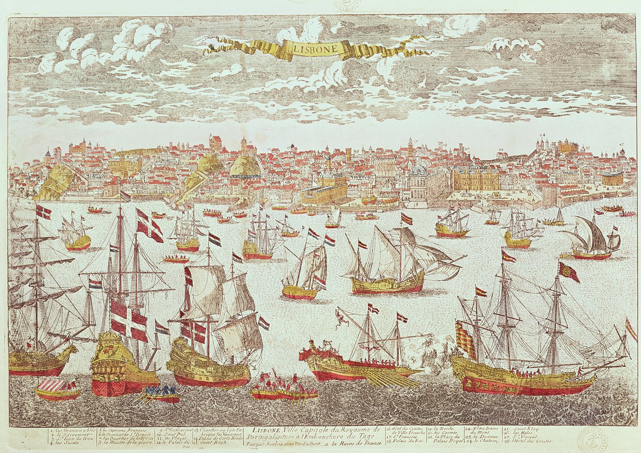 Ansicht von Lissabon von French School