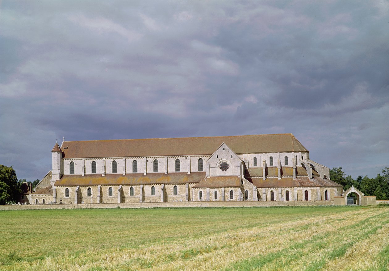 Ansicht der Zisterzienserabtei, gebaut 1140-60 von French School