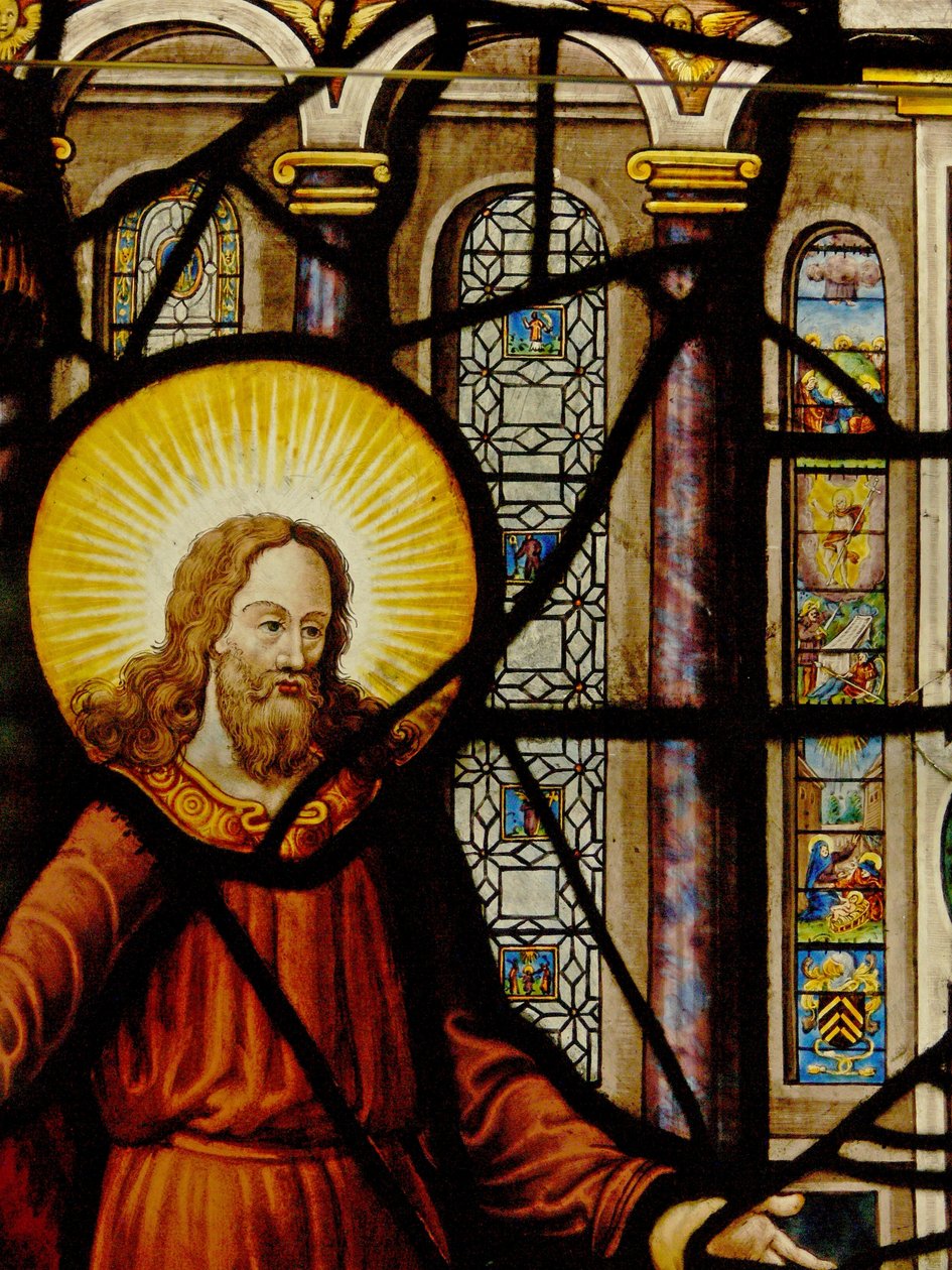 Fenster Charnier-10 zeigt Christus und die Hostie. von French School