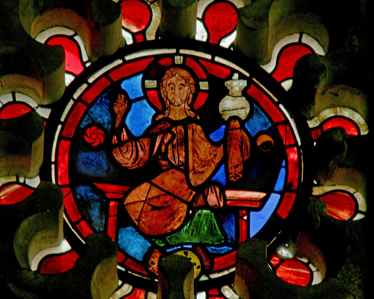 Fenster Ew mit Christus von French School
