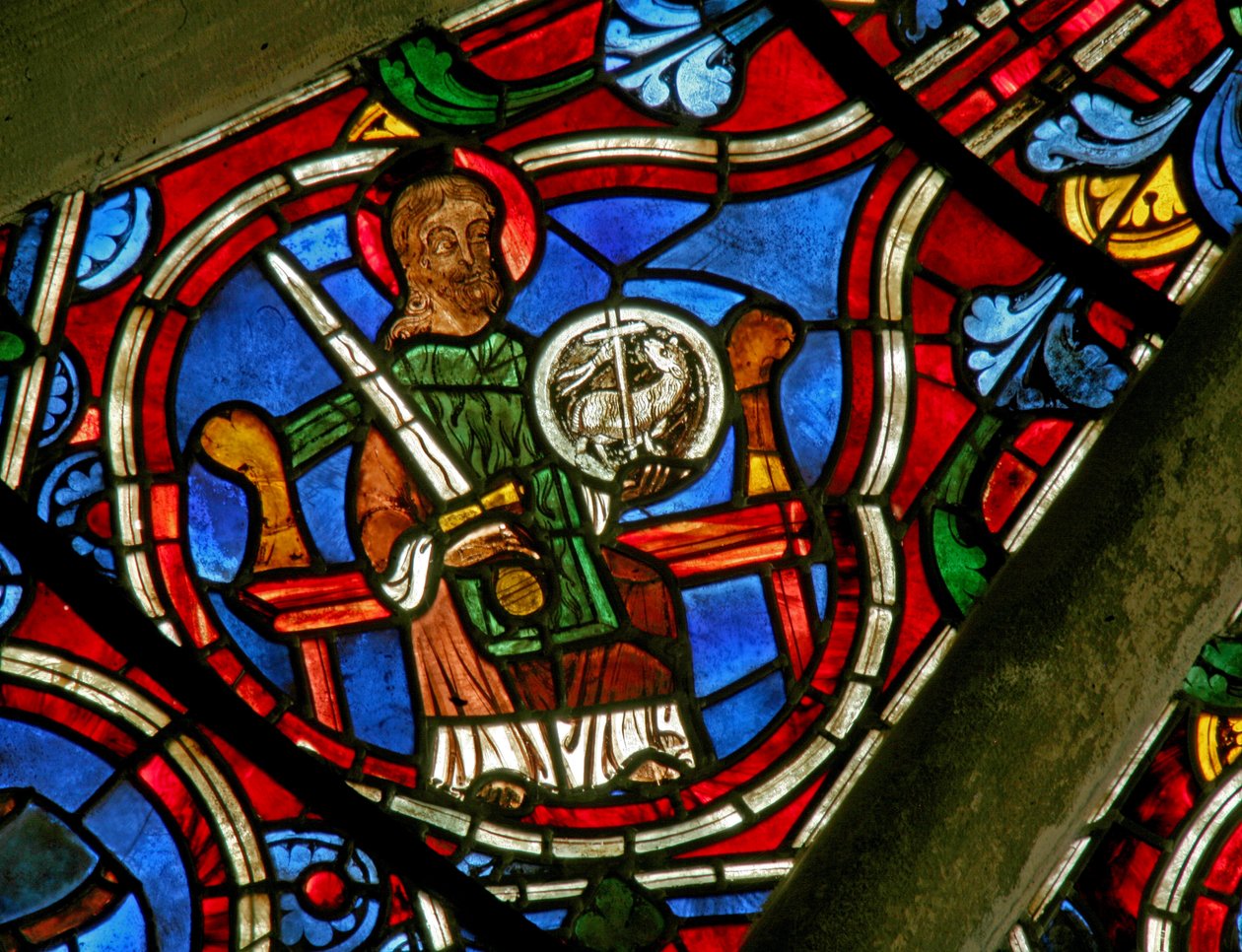 Fenster Ew mit Johannes dem Täufer von French School