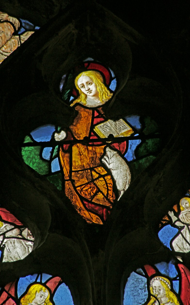 Fenster mit Hl. Agnes, 1505-10 von French School