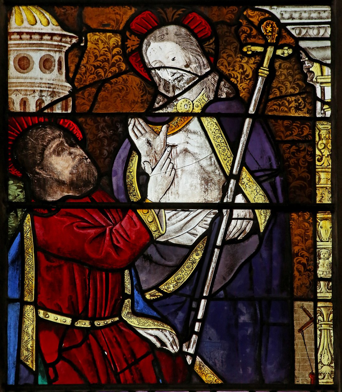 Fenster s3, St. Thomas - der Zweifler von French School