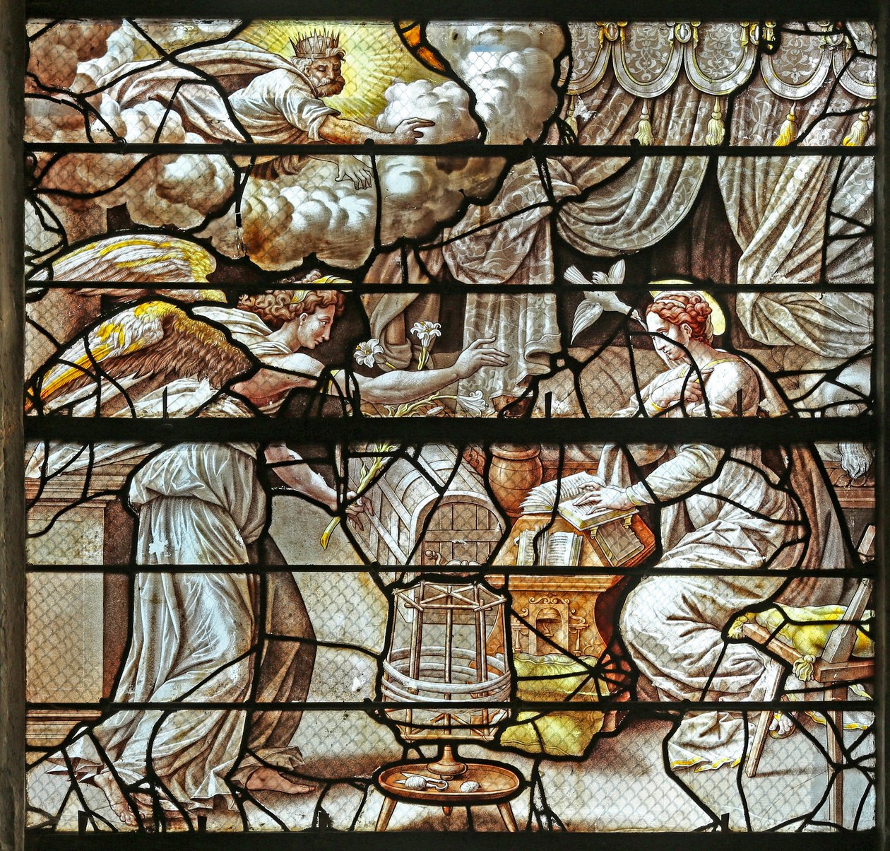 Fenster w10, Die Verkündigung von French School