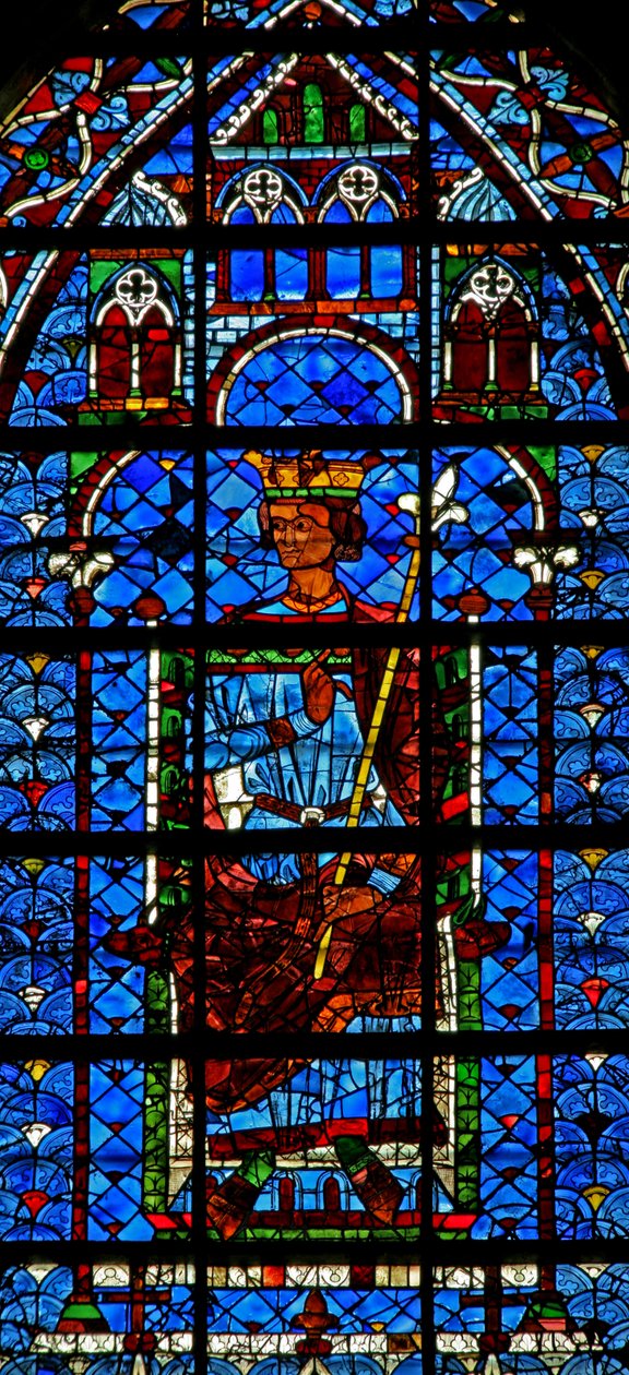 Fenster w122, einen König darstellend von French School