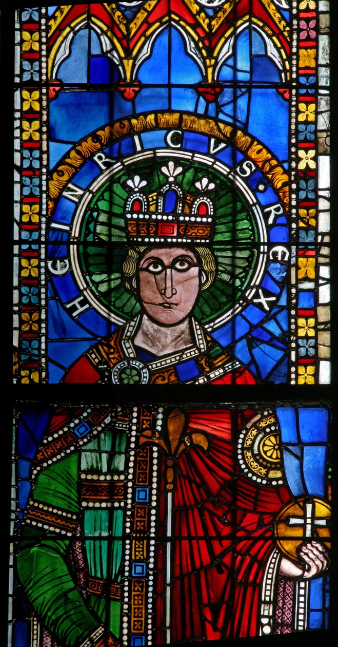 Fenster w15, Kaiser Heinrich I. darstellend von French School